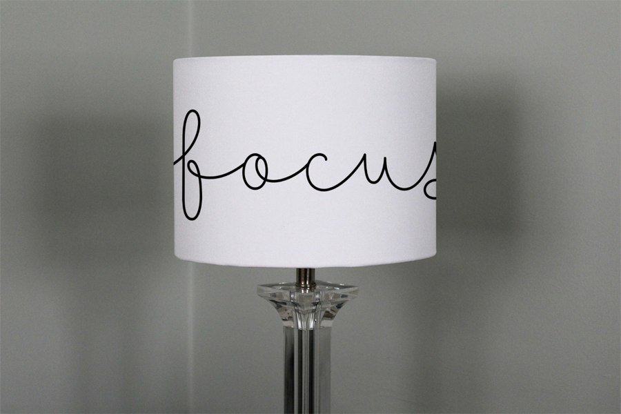 Benjamin Tate Design Text Focus (Ceiling & Lamp Shade)