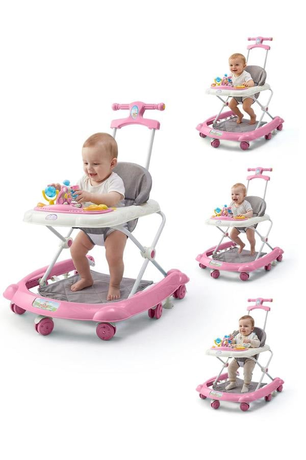 Living and Home Foldable & Adjustable Baby Walker