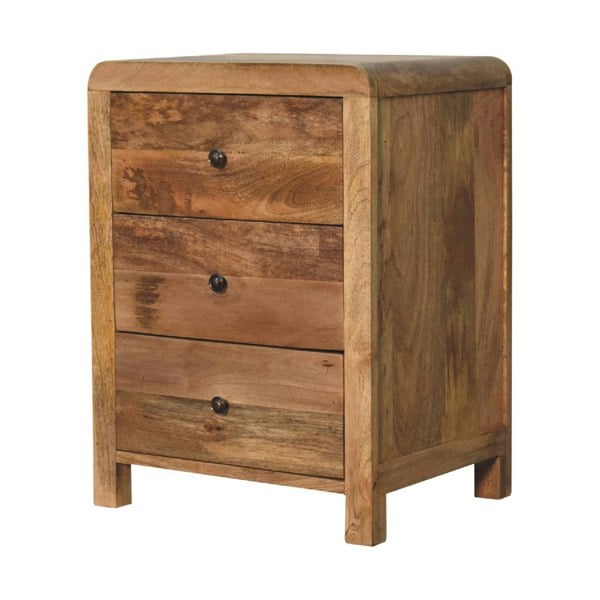Artisan Furniture Aspen Oak-ish 3 Drawer Bedside