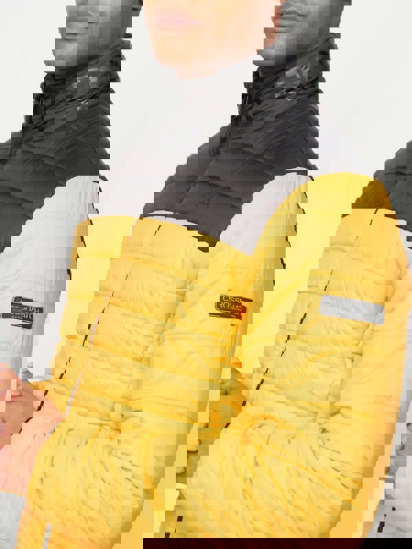 Crosshatch Presnell High Neck Jacket Yellow