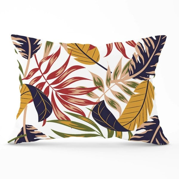 Warren Reed Hawaiian Style Jungle Leaves Cushions