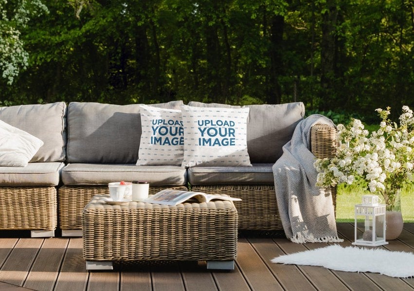 Benjamin Tate Design Your Artwork/Image/Photo printed to OutDoor Cushion