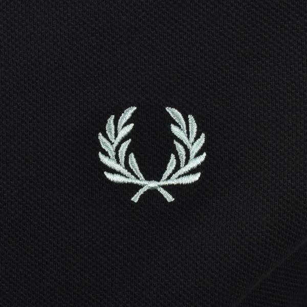 Fred Perry Twin Tipped Polo Shirt Navy/Ecru/Silver Blue