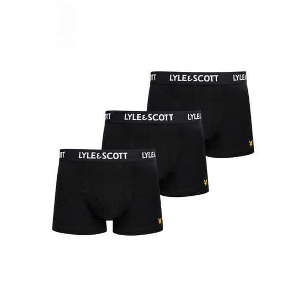 Lyle & Scott 3-Pack Barclay Boxer Briefs, Black