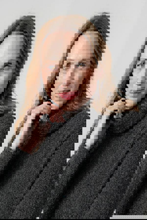 Lily & Me Cosy Day Boucle Knit Cowl Neck Jumper Charcoal