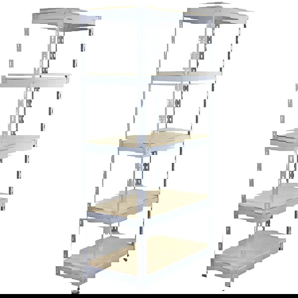 Monster Racking 3 x Q-Rax Metal Racking Units 90 x 50 x 180cm Grey