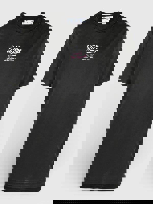 Off-White Wave Off Raw Slim Short Sleeve Tee Black