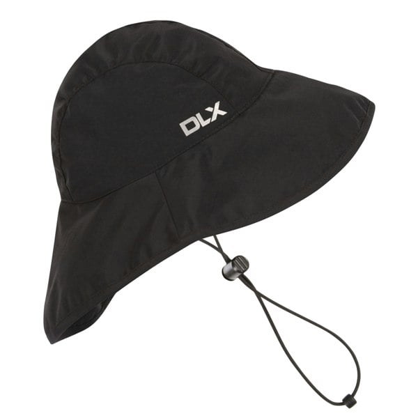 Trespass Adults Unisex Ando DLX Waterproof Rain Hat - Black