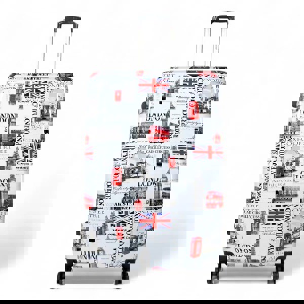 Snowball Hard Shell Expandable Luggage London City Print Suitcase