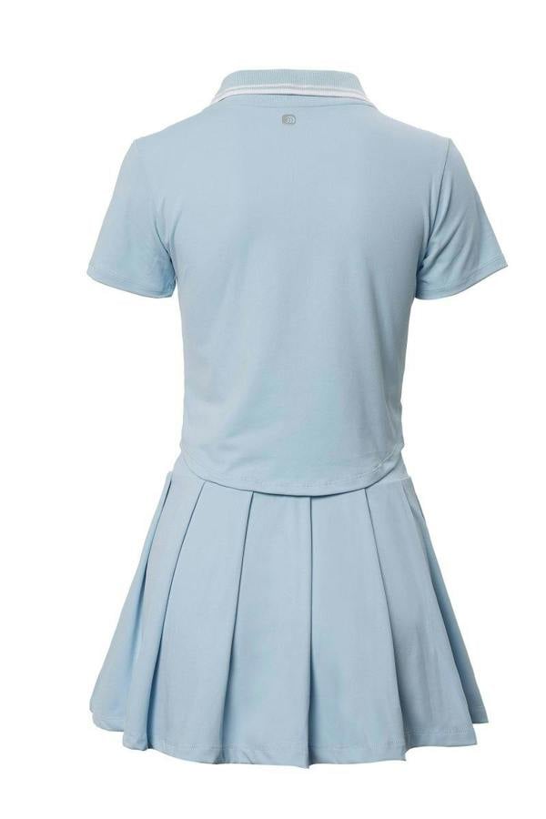 Anniou UPF 50+ Colorblock Polo Pickleball Skirt Set