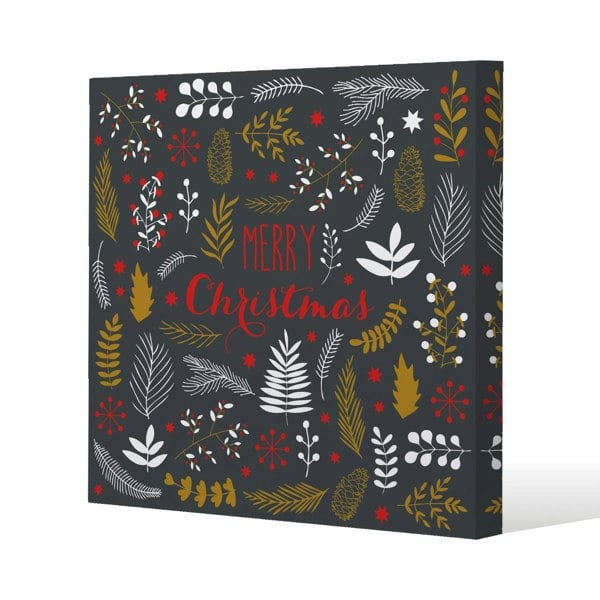 Benjamin Tate Design Merry christmas lettering (canvas)