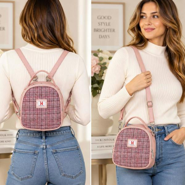 Strathurie Tweed 3 in 1 Mini Backpack Crossbody & Grab Bag