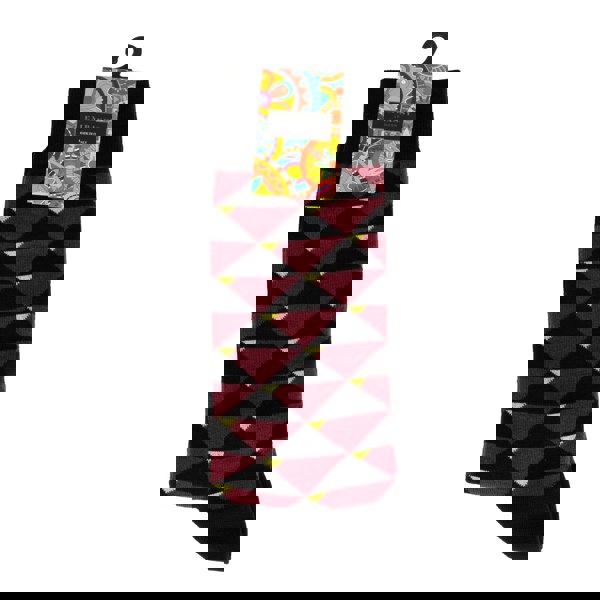 Embassy London Toeblerone - Bordeaux - Women's cotton crew socks UK 3 to 7 in burgundy