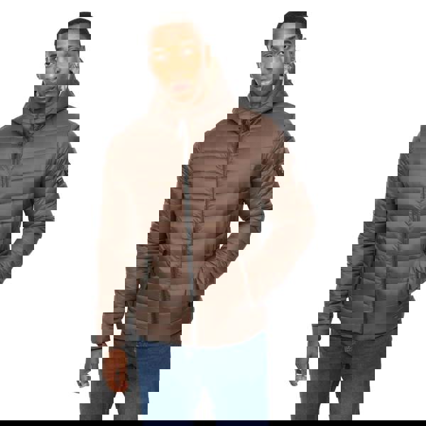 Crosshatch Mens Gattering MVE Jacket - Brown - 