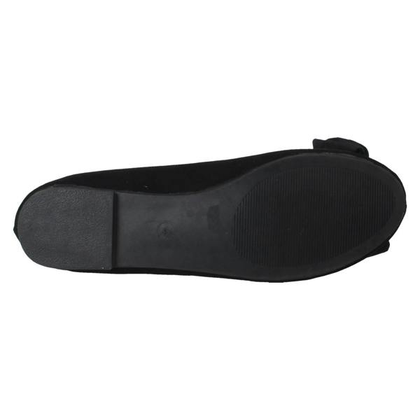 Spot On Ladies Spot On Flat Bow Detailed Ballerina Casual Shoes F80512