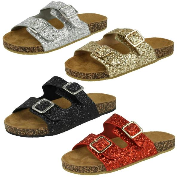 Spot On Girls Spot On Glitter Sandals