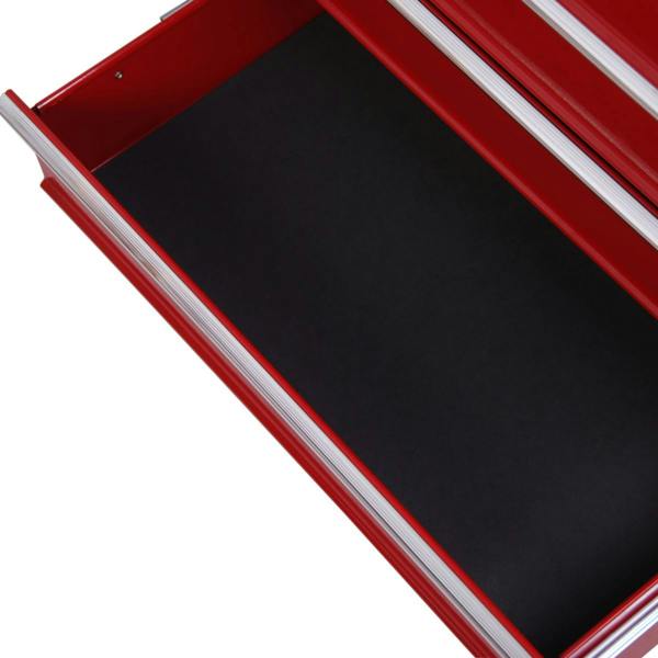 Dyzi 5 Drawer Steel Tool Trolley Lockable Tool Chest with Wheels Red