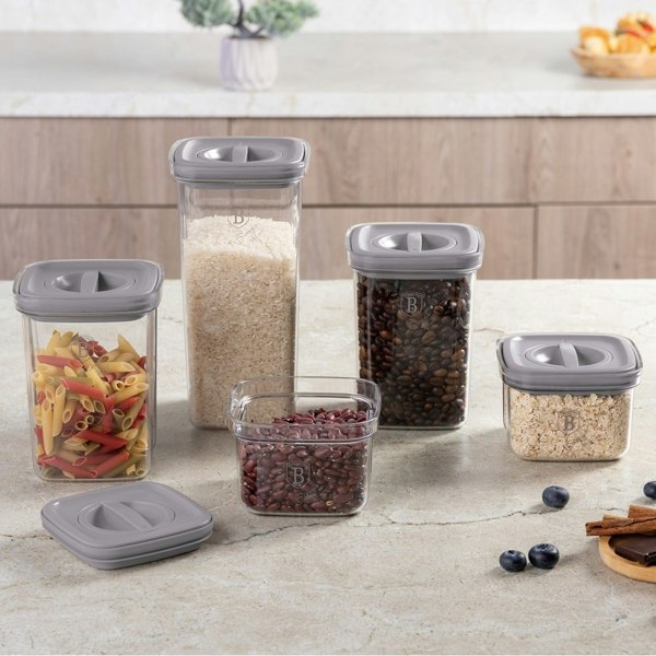 5+5 pcs canister set Berlinger Haus BH8576 Taupe
