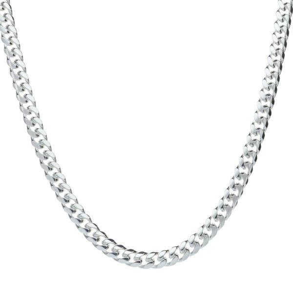 Sterling Silver 4.5mm Dome Curb / Cuban Link Gents Chain - Love Silver Jewellery