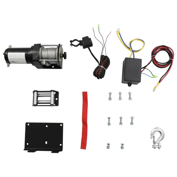 Berkfield Electric Winch 1360 KG with Plate Roller Fairlead