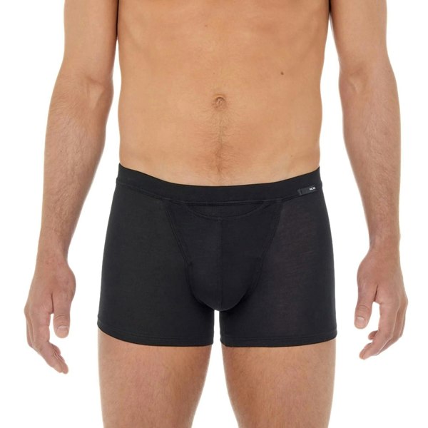 Hom Tencel Soft Comfort Boxer Trunk, Black
