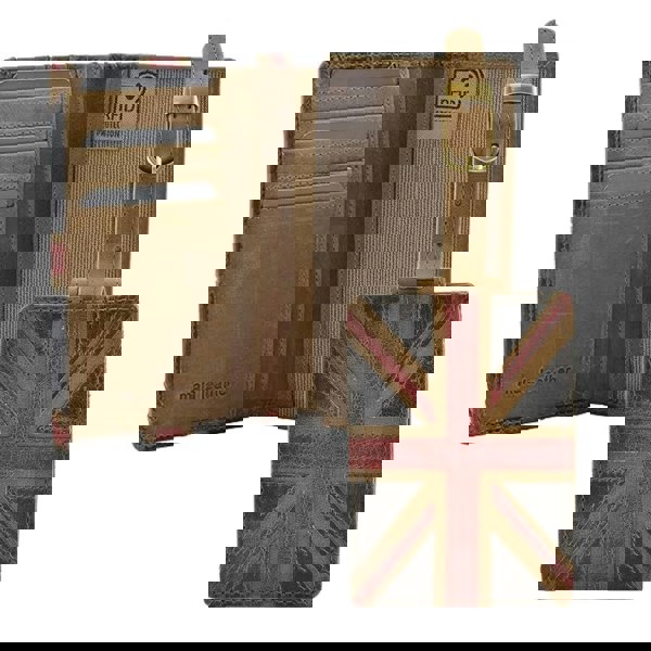 Mala Leather Union Jack Leather Passport & Luggage Tag Gift Set