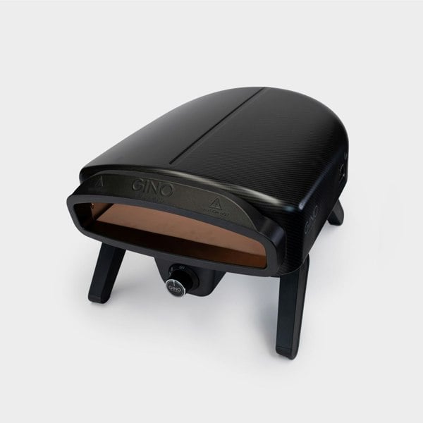 Gino D'Acampo Special Edition Carbonio - Carbon Fibre Effect 14" Gas Fired Pizza Oven