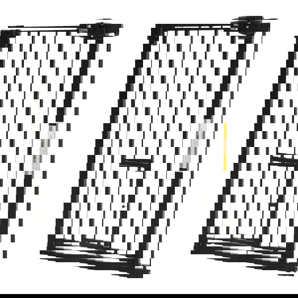 Pet Safety Gate Stair Pressure Fit with Lockable Cat Flap Pet Gates Living and Home