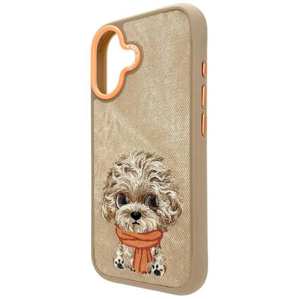 Nimmy Friends Nimmy Big Eye Cute Pet Poodle Dog Case with MagSafe for iPhone 17 6.3" Brown Orange - N-XDY-IP17-04