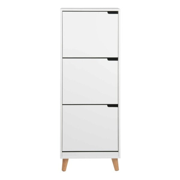 Wyld Haus Tokyo White Shoe Cabinet 3 Doors