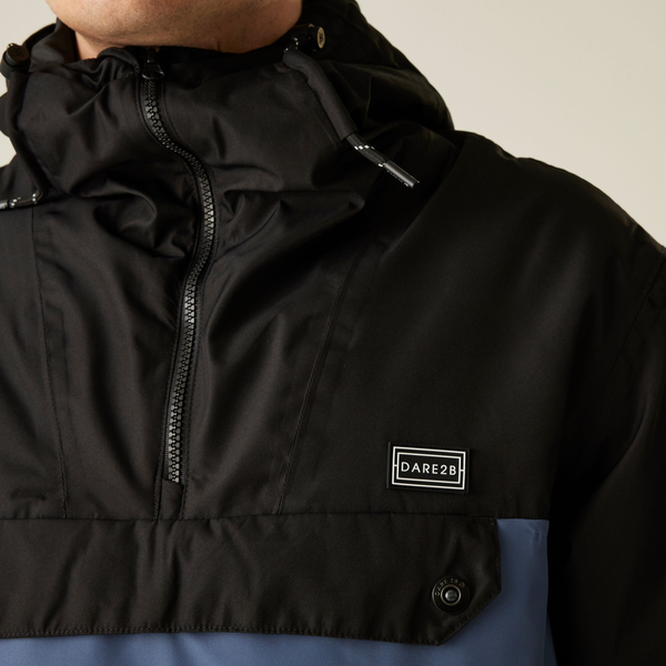 Dare 2B Mens Freeride II Colour Block Overhead Ski Jacket - Blue Indigo