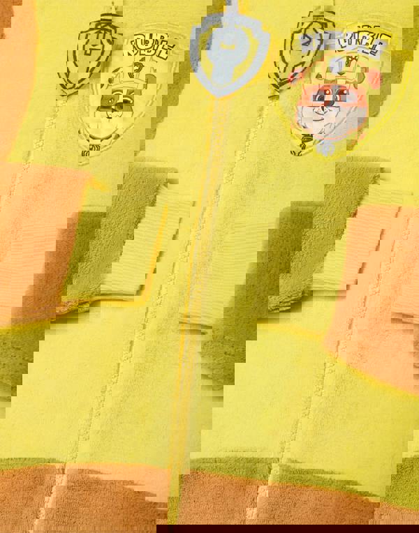 Paw Patrol Unisex Kids Yellow Rubble Applique Face Onesie