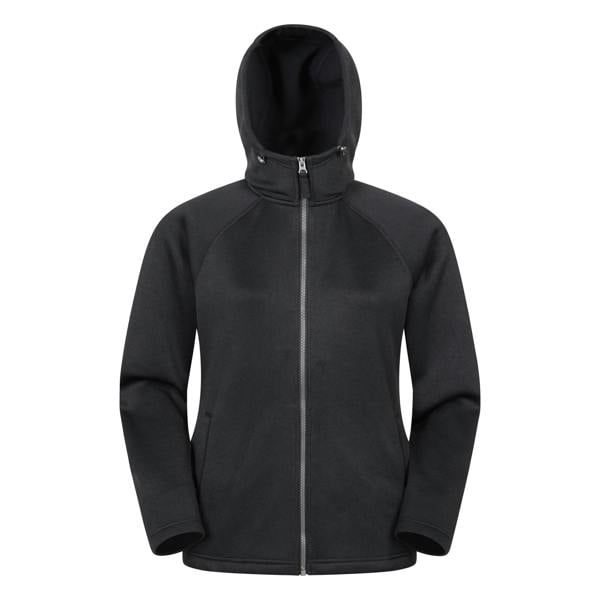 Mountain Warehouse Womens Nevis Full Zip Hoodie - Jet Black