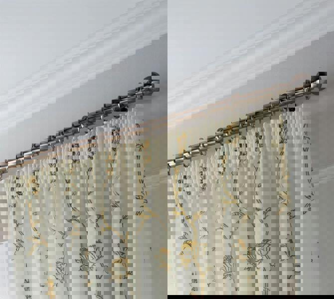 Luxury Living Exe Embroidery Voile Curtains