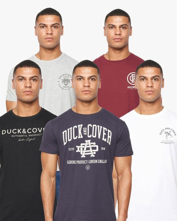 Duck and Cover Klapstar T-Shirt - 5pk Assorted