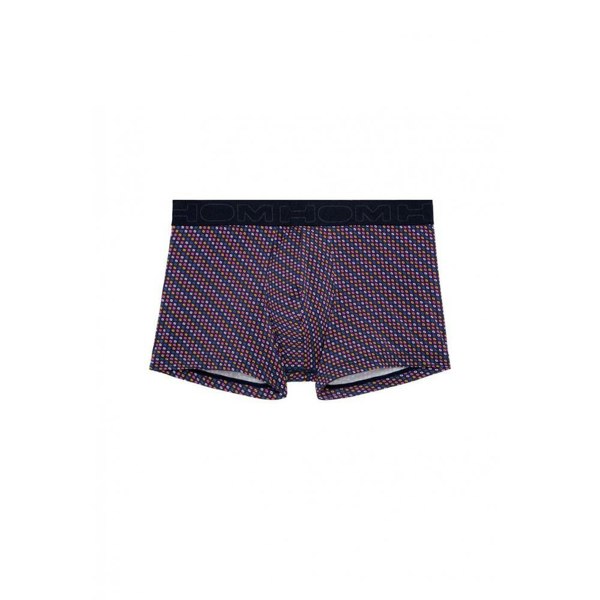 Hom Muticolour Dots Hal Print Boxer Trunk, Navy/multi