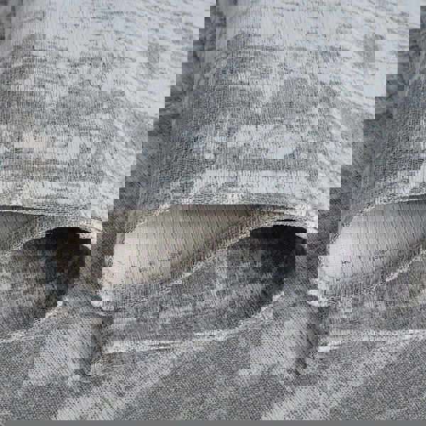 Machine Washable Flatweave Rug in Grey