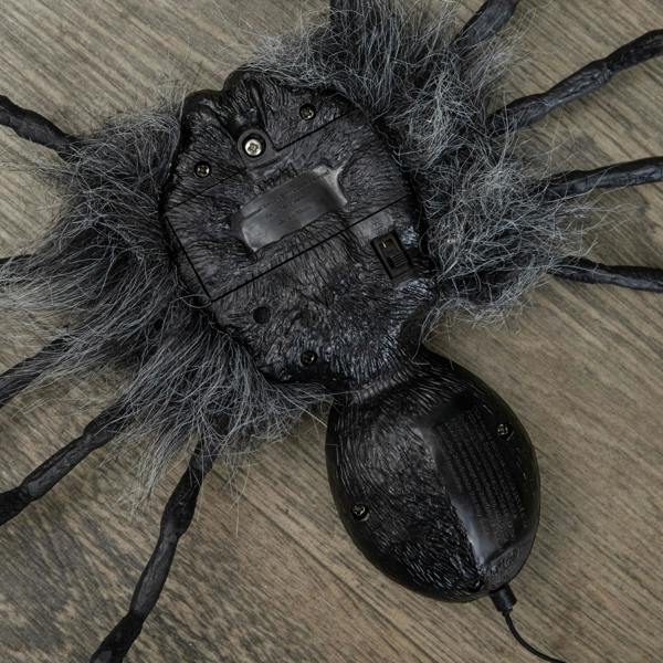 Samuel Alexander 2ft Battery Operated Dropping Dangling Halloween Spider Animatronic Decoration