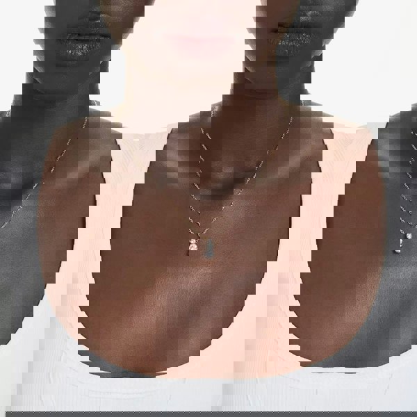 Swarovski Stilla Attract Gold Tone Plated Three Stone Zirconia Pendant Necklace 5723298