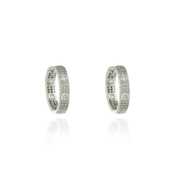 Cachet London Fellini Medium 18mm Silver Hoop