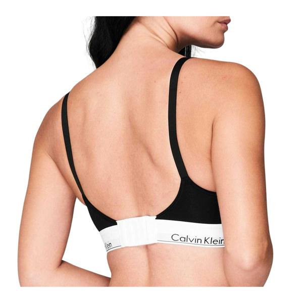 Calvin Klein Womens/Ladies Cotton Blend Bralette - Black - 