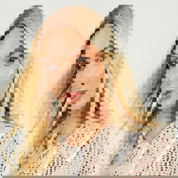 Brave Soul Stone Loose Knit Collared Blouse - Stone Image 4