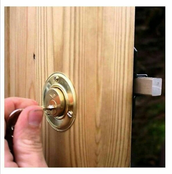 Haven Heritage ® 50mm Long Throw Gate Lock Double Locking Locking from Both Sides, gate Locks for Wooden Gates 5 Keys Stainless Steel