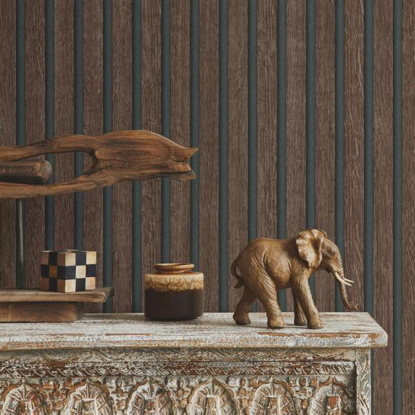 Erismann Acoustic Panel Wood Slat Realistic Wallpaper