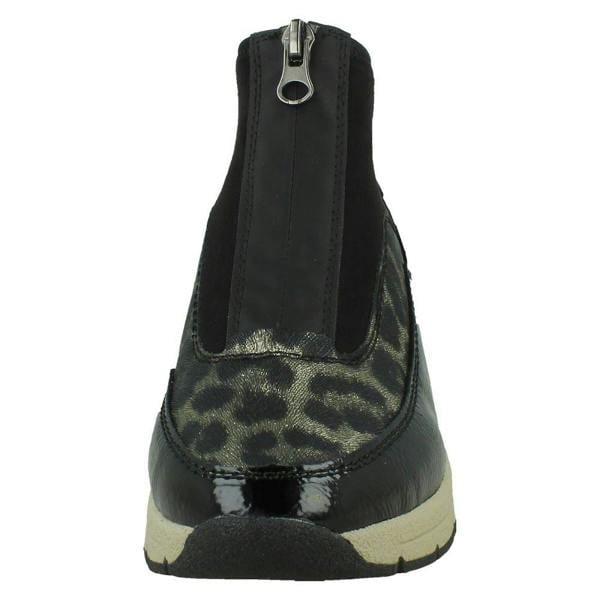 Rieker Ladies Rieker Wedge Heel Casual Front Zip Trainer Boots N9362