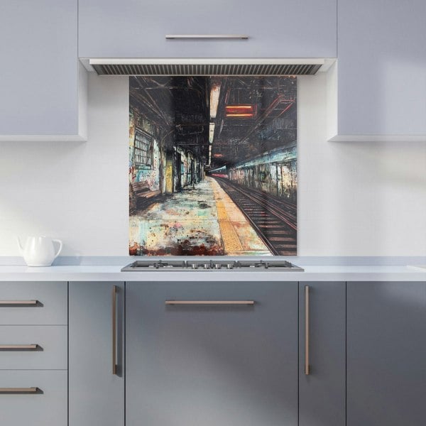 Warren Reed Urban Subway Graffiti Art Glass Kitchen Splashback - 00029