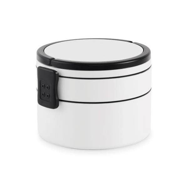 MidOcean Ensala Polypropylene Two Tier 950ml Lunch Box - White - 