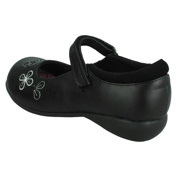 Walkright Girls Walkright Flower Detail School Shoes 20289