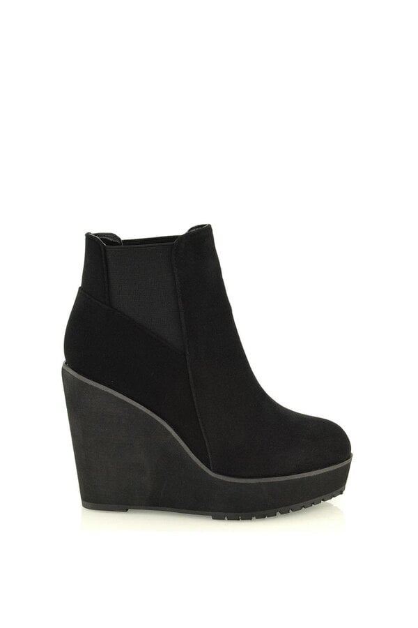 XY LONDON High Wedge Heel Platform Ankle Boots