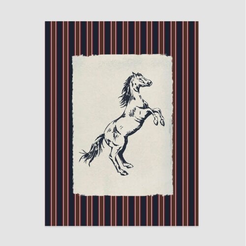 Joules Mane Event 50 X 70 Wood Frame | Blue